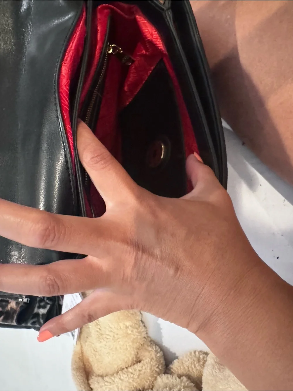 Love Moschino Black Quilted Messenger Bag with Gold Logo